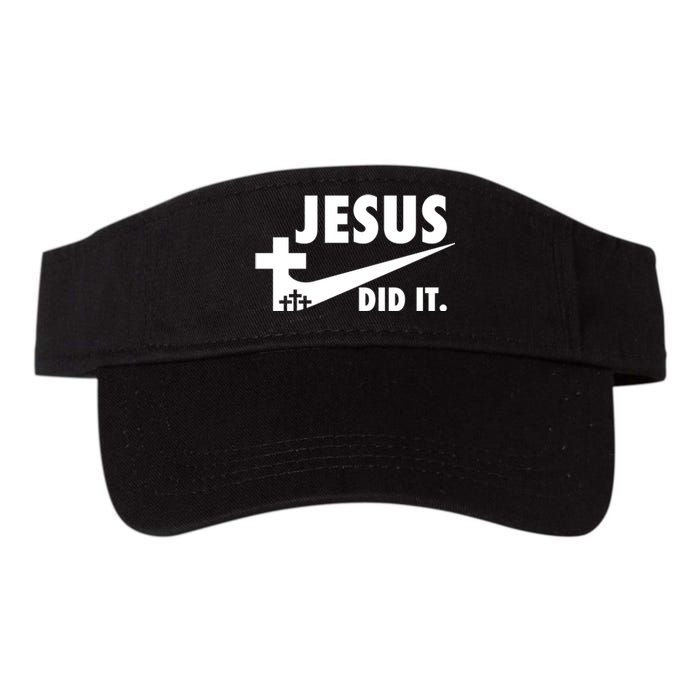 Jesus Did It Faith Cross Christian Valucap Bio-Washed Visor