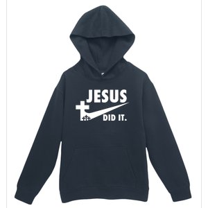 Jesus Did It Faith Cross Christian Urban Pullover Hoodie