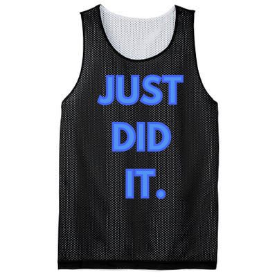 Just Did It Mesh Reversible Basketball Jersey Tank