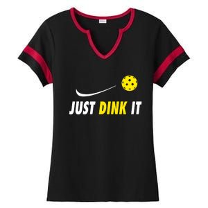 Just Dink It Funny Pickleball Ladies Halftime Notch Neck Tee