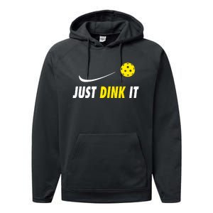 Just Dink It Funny Pickleball Performance Fleece Hoodie