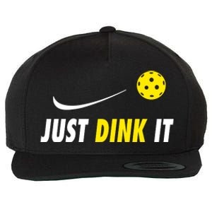 Just Dink It Funny Pickleball Wool Snapback Cap