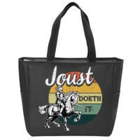 Joust Do It Jousting Knight Renaissance Festival Medieval Zip Tote Bag