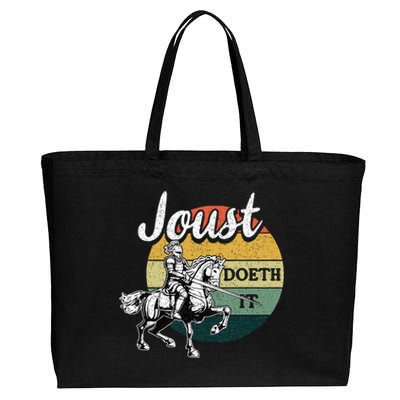 Joust Do It Jousting Knight Renaissance Festival Medieval Cotton Canvas Jumbo Tote