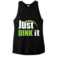 Just Dink It Pickleball Player Paddleball Lover Ladies PosiCharge Tri-Blend Wicking Tank