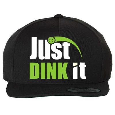 Just Dink It Pickleball Player Paddleball Lover Wool Snapback Cap