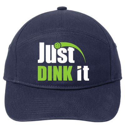 Just Dink It Pickleball Player Paddleball Lover 7-Panel Snapback Hat