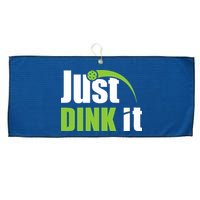 Just Dink It Pickleball Player Paddleball Lover Large Microfiber Waffle Golf Towel