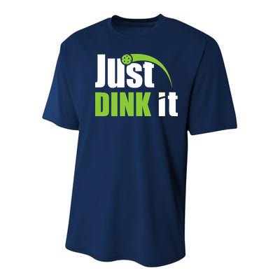 Just Dink It Pickleball Player Paddleball Lover Youth Performance Sprint T-Shirt