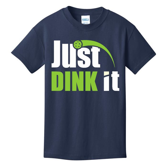 Just Dink It Pickleball Player Paddleball Lover Kids T-Shirt