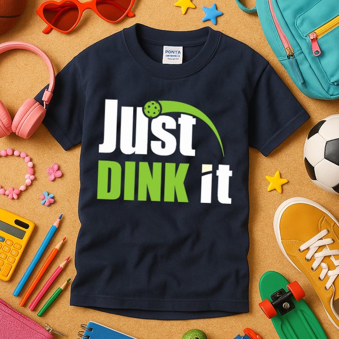 Just Dink It Pickleball Player Paddleball Lover Kids T-Shirt
