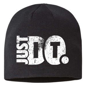 Just Do It Motivational Quotes Sustainable Beanie