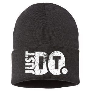 Just Do It Motivational Quotes Sustainable Knit Beanie