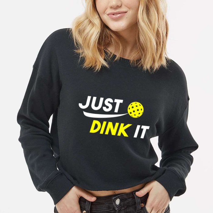 Just Dink It Pickleball Cropped Pullover Crew