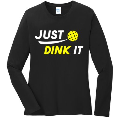 Just Dink It Pickleball Ladies Long Sleeve Shirt