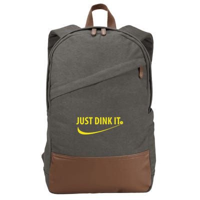 Just Dink It Pickleball Cotton Canvas Backpack