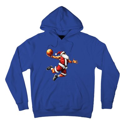 Just Dunk It Santa Claus Basketball Christmas Tree Ornats Funny Gift Hoodie