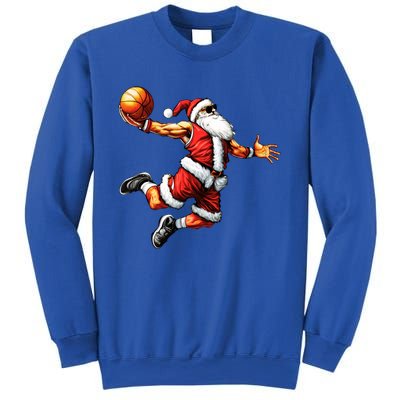 Just Dunk It Santa Claus Basketball Christmas Tree Ornats Funny Gift Sweatshirt