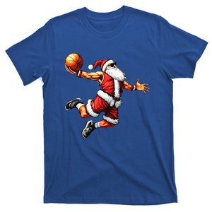 Just Dunk It Santa Claus Basketball Christmas Tree Ornats Funny Gift T-Shirt