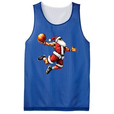 Just Dunk It Santa Claus Basketball Christmas Tree Ornats Funny Gift Mesh Reversible Basketball Jersey Tank