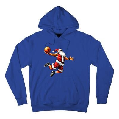 Just Dunk It Santa Claus Basketball Christmas Tree Ornats Funny Gift Tall Hoodie