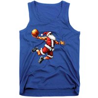 Just Dunk It Santa Claus Basketball Christmas Tree Ornats Funny Gift Tank Top