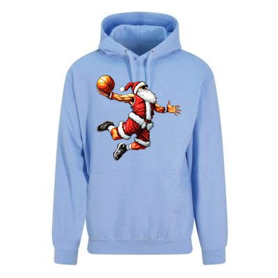 Just Dunk It Santa Claus Basketball Christmas Tree Ornats Funny Gift Unisex Surf Hoodie