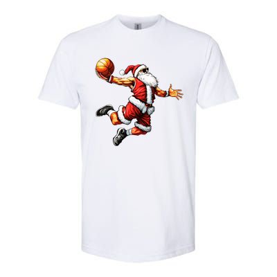 Just Dunk It Santa Claus Basketball Christmas Tree Ornats Funny Gift Softstyle CVC T-Shirt