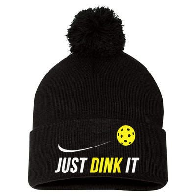 Just Dink It Funny Pickleball Pom Pom 12in Knit Beanie