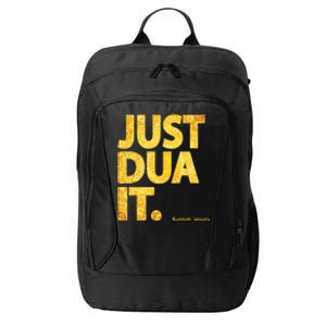 Just Dua It Islamic Muslim Gold Edition Great Gift City Backpack