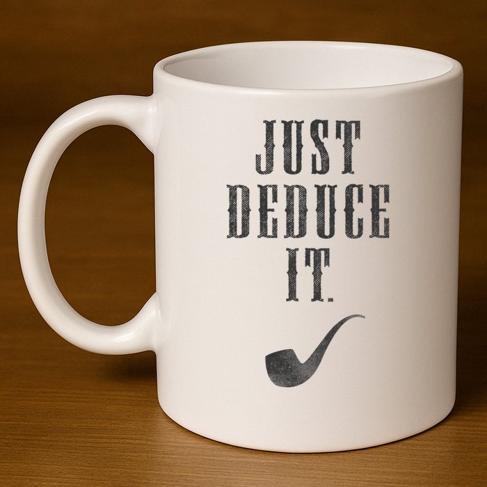 Just Deduce It 11oz C Handle Ceramic Mug