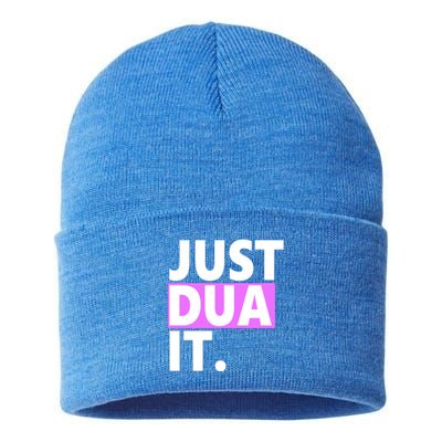 Just Dua It Islamic Prayer Praying Dua Dhikr Great Gift Sustainable Knit Beanie