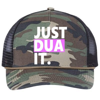 Just Dua It Islamic Prayer Praying Dua Dhikr Great Gift Retro Rope Trucker Hat Cap