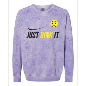 Just Dink It Funny Pickleball Shirt Colorblast Crewneck Sweatshirt