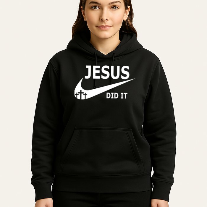 Jesus Did It My Savior Died For My Sins 3 Crosses Christian Catholic Hoodie