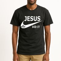 Jesus Did It My Savior Died For My Sins 3 Crosses Christian Catholic Tall T-Shirt