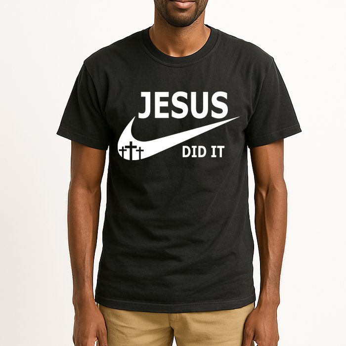 Jesus Did It My Savior Died For My Sins 3 Crosses Christian Catholic Tall T-Shirt