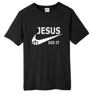 Jesus Did It My Savior Died For My Sins 3 Crosses Christian Catholic Tall Fusion ChromaSoft Performance T-Shirt