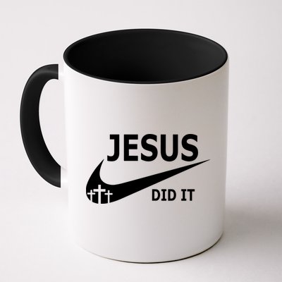Jesus Did It My Savior Died For My Sins 3 Crosses Christian Catholic Coffee Mug