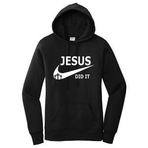 Jesus Did It My Savior Died For My Sins 3 Crosses Christian Catholic Women's Pullover Hoodie