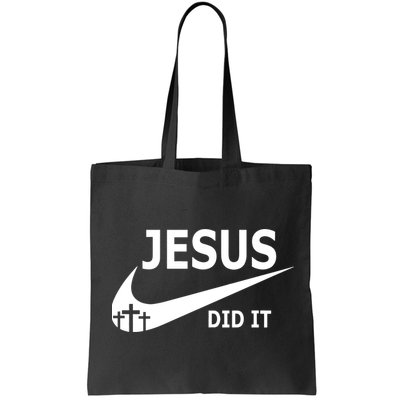 Jesus Did It My Savior Died For My Sins 3 Crosses Christian Catholic Bag