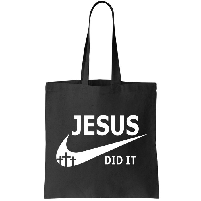 Jesus Did It My Savior Died For My Sins 3 Crosses Christian Catholic Bag