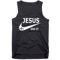 Jesus Did It My Savior Died For My Sins 3 Crosses Christian Catholic Tank Top