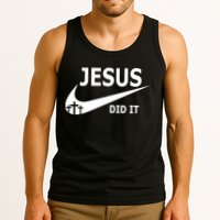 Jesus Did It My Savior Died For My Sins 3 Crosses Christian Catholic Tank Top