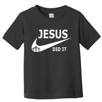 Jesus Did It My Savior Died For My Sins 3 Crosses Christian Catholic Toddler T-Shirt