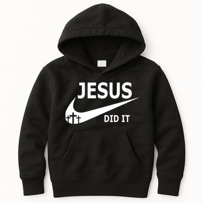 Jesus Did It My Savior Died For My Sins 3 Crosses Christian Catholic Kids Hoodie