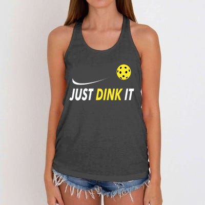 Just Dink It Funny Pickleball Women's Knotted Racerback Tank