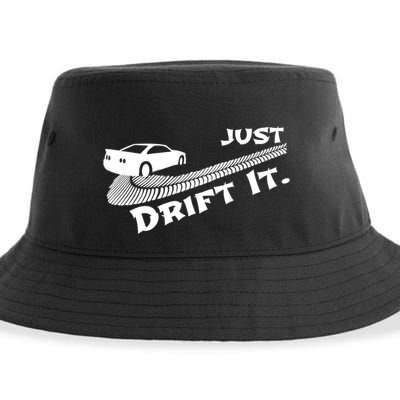 Just Drift It Auto Racing Import Tuner Motorsports Funny Gift Sustainable Bucket Hat