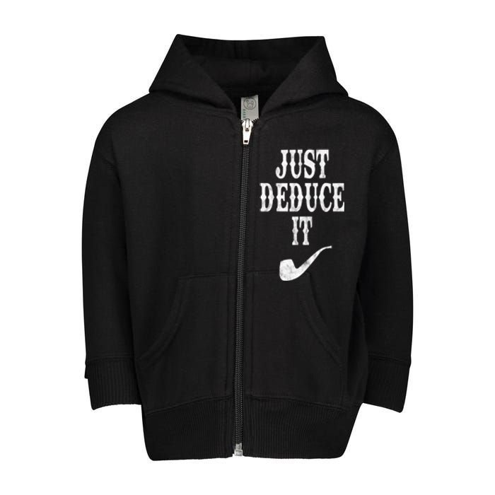 Just Deduce It Funny Retro Toddler Zip Fleece Hoodie