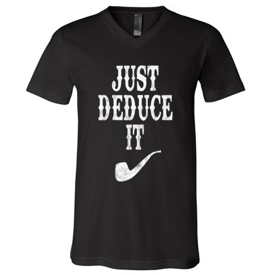 Just Deduce It Funny Retro V-Neck T-Shirt